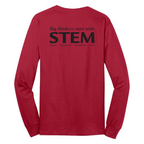 STEM Adult Long Sleeve T-Shirt - Black Imprint (KA-PC54LS-STEM-B) image thumbnail