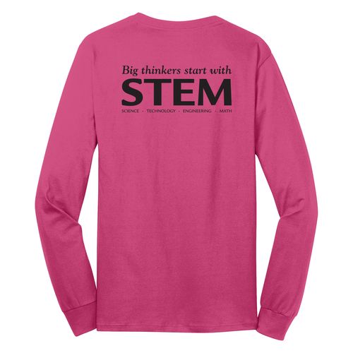 STEM Adult Long Sleeve T-Shirt - Black Imprint (KA-PC54LS-STEM-B) image thumbnail