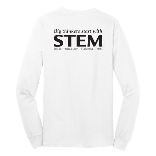 STEM Adult Long Sleeve T-Shirt - Black Imprint (KA-PC54LS-STEM-B) image thumbnail