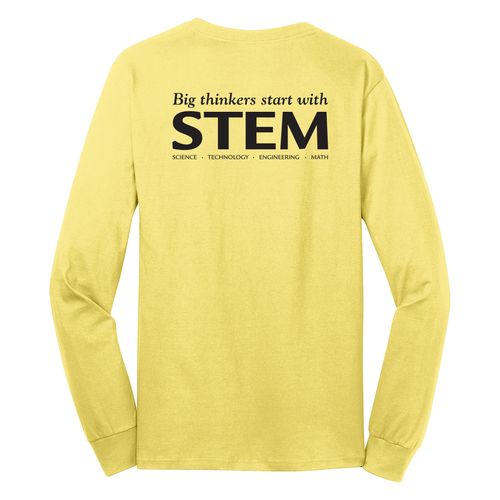 STEM Adult Long Sleeve T-Shirt - Black Imprint (KA-PC54LS-STEM-B) image thumbnail