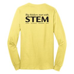 Image of STEM Adult Long Sleeve T-Shirt - Black Imprint (KA-PC54LS-STEM-B)