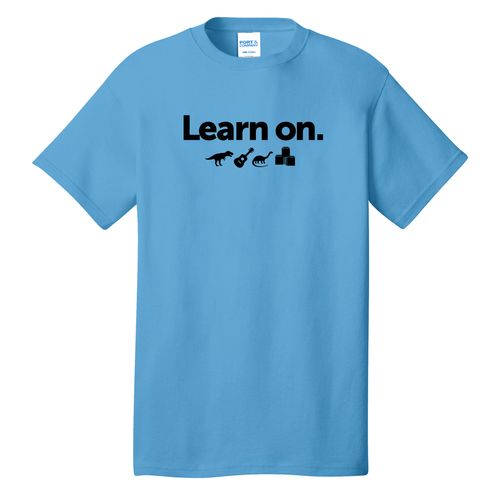Learn On. Adult T-Shirt - Black Imprint (KA-PC54-LEARN-B) image thumbnail