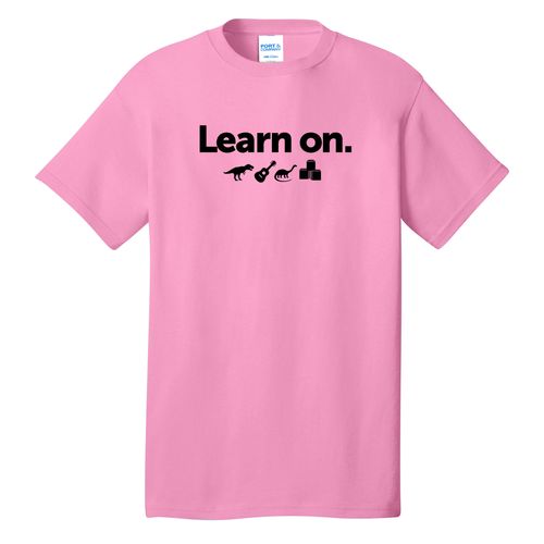 Learn On. Adult T-Shirt - Black Imprint (KA-PC54-LEARN-B) image thumbnail
