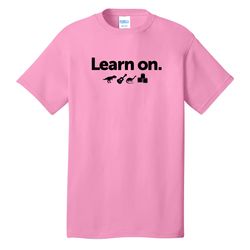 Image of Learn On. Adult T-Shirt - Black Imprint (KA-PC54-LEARN-B)