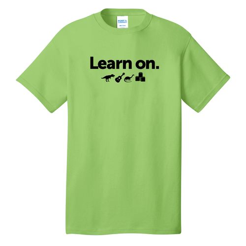 Learn On. Adult T-Shirt - Black Imprint (KA-PC54-LEARN-B) image thumbnail