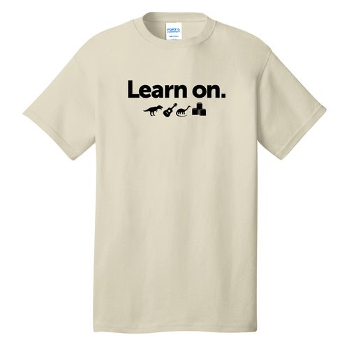 Learn On. Adult T-Shirt - Black Imprint (KA-PC54-LEARN-B) image thumbnail
