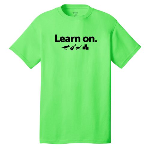 Learn On. Adult T-Shirt - Black Imprint (KA-PC54-LEARN-B) image thumbnail