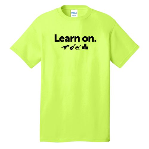 Learn On. Adult T-Shirt - Black Imprint (KA-PC54-LEARN-B) image thumbnail