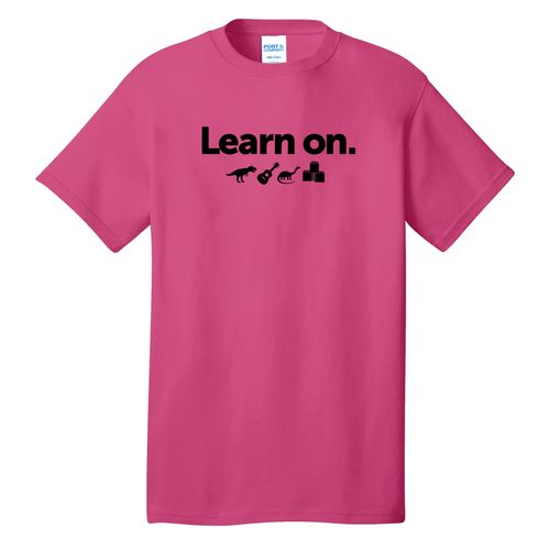 Learn On. Adult T-Shirt - Black Imprint (KA-PC54-LEARN-B) image thumbnail