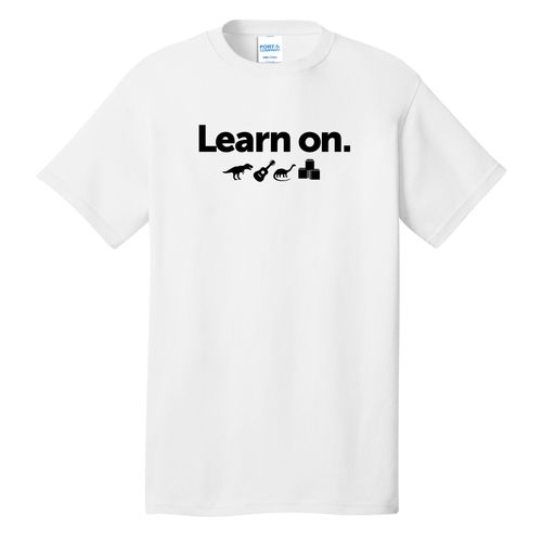 Learn On. Adult T-Shirt - Black Imprint (KA-PC54-LEARN-B) image thumbnail