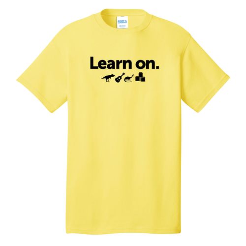 Learn On. Adult T-Shirt - Black Imprint (KA-PC54-LEARN-B) image thumbnail