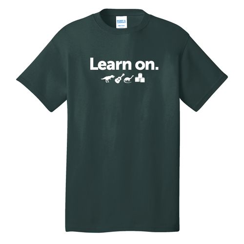 Learn On. Adult T-Shirt - White Imprint (KA-PC54-LEARN-W) image thumbnail