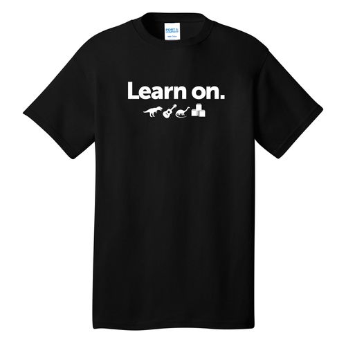 Learn On. Adult T-Shirt - White Imprint (KA-PC54-LEARN-W) image thumbnail