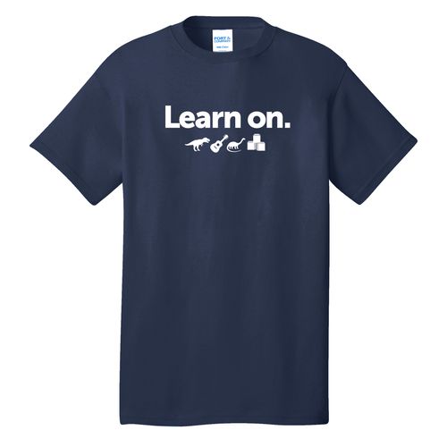 Learn On. Adult T-Shirt - White Imprint (KA-PC54-LEARN-W) image thumbnail