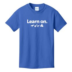 Image of Learn On. Adult T-Shirt - White Imprint (KA-PC54-LEARN-W)
