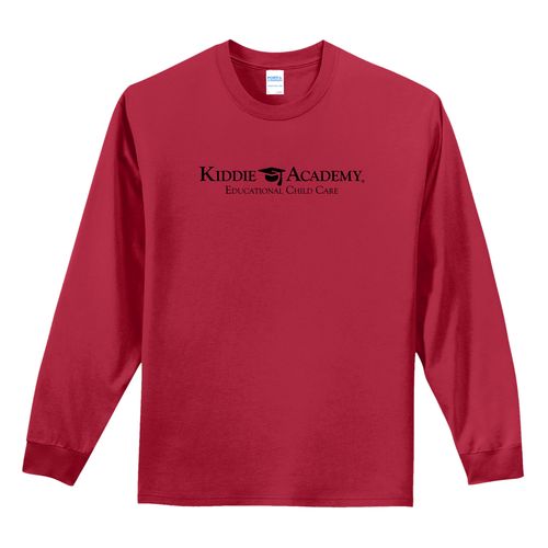 Essential Tee Adult Long Sleeve w/ Standard KA Logo - Black Imprint (KA-PC61LS-B) image thumbnail