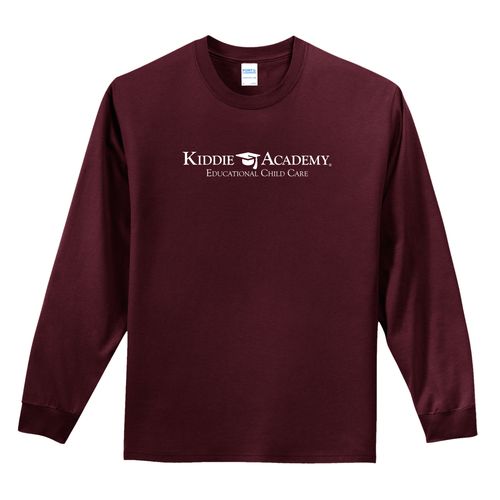 Essential Tee Adult Long Sleeve w/ Standard KA Logo - White Imprint (KA-PC61LS-W) image thumbnail