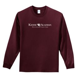 Image of Essential Tee Adult Long Sleeve w/ Standard KA Logo - White Imprint (KA-PC61LS-W)