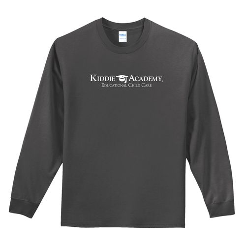 Essential Tee Adult Long Sleeve w/ Standard KA Logo - White Imprint (KA-PC61LS-W) image thumbnail
