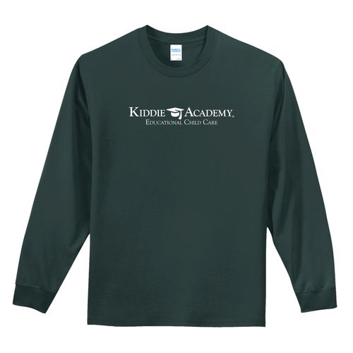 Essential Tee Adult Long Sleeve w/ Standard KA Logo - White Imprint (KA-PC61LS-W) image thumbnail