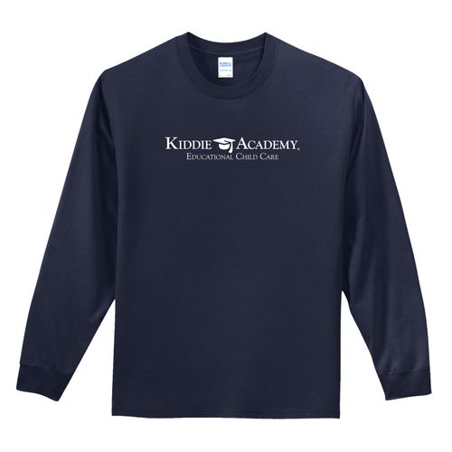 Essential Tee Adult Long Sleeve w/ Standard KA Logo - White Imprint (KA-PC61LS-W) image thumbnail