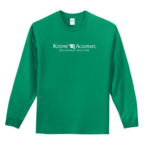 Essential Tee Adult Long Sleeve w/ Standard KA Logo - White Imprint (KA-PC61LS-W) image thumbnail