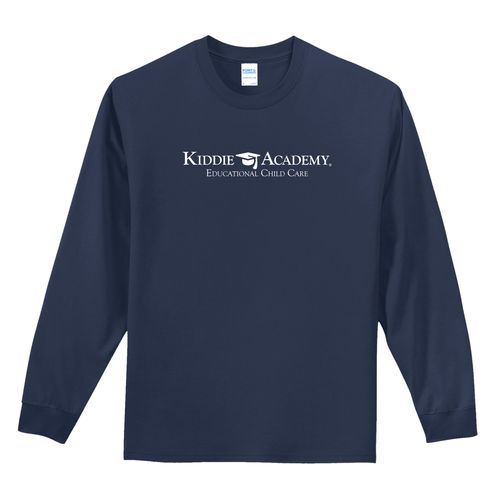 Essential Tee Adult Long Sleeve w/ Standard KA Logo - White Imprint (KA-PC61LS-W) image thumbnail