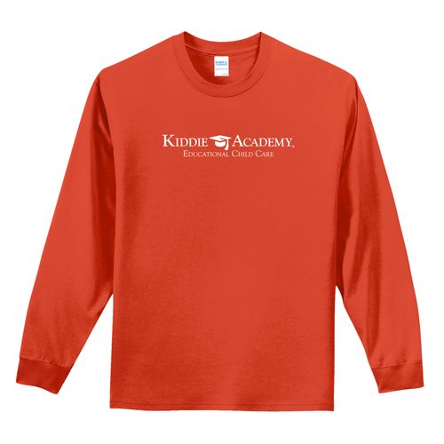 Essential Tee Adult Long Sleeve w/ Standard KA Logo - White Imprint (KA-PC61LS-W) image thumbnail