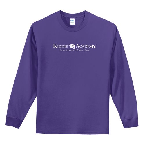 Essential Tee Adult Long Sleeve w/ Standard KA Logo - White Imprint (KA-PC61LS-W) image thumbnail