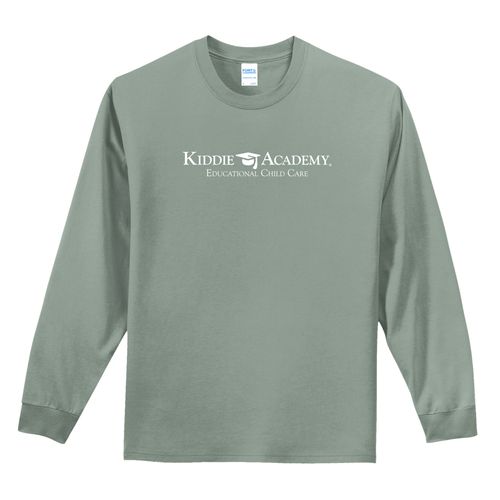 Essential Tee Adult Long Sleeve w/ Standard KA Logo - White Imprint (KA-PC61LS-W) image thumbnail