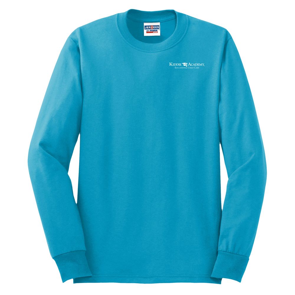 Unisex 50/50 Long Sleeve T-Shirt - White Imprint (KA-29LS-W) primary image