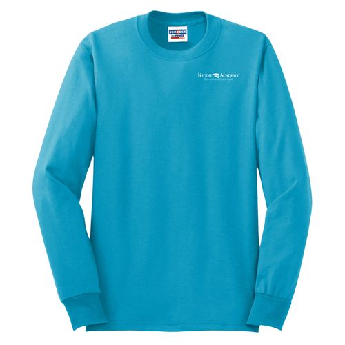 Unisex 50/50 Long Sleeve T-Shirt - White Imprint (KA-29LS-W) image thumbnail