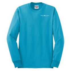 Image of Unisex 50/50 Long Sleeve T-Shirt - White Imprint (KA-29LS-W)