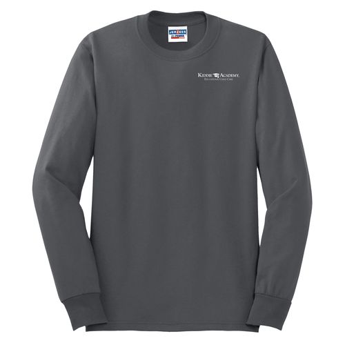 Unisex 50/50 Long Sleeve T-Shirt - White Imprint (KA-29LS-W) image thumbnail
