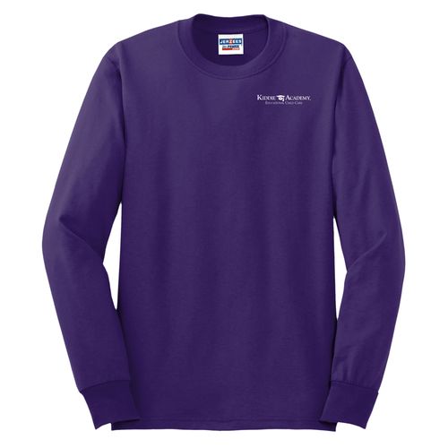 Unisex 50/50 Long Sleeve T-Shirt - White Imprint (KA-29LS-W) image thumbnail