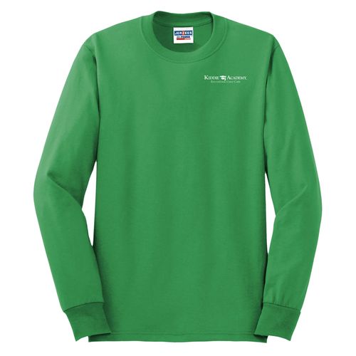 Unisex 50/50 Long Sleeve T-Shirt - White Imprint (KA-29LS-W) image thumbnail