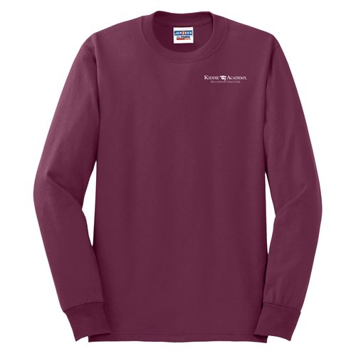 Unisex 50/50 Long Sleeve T-Shirt - White Imprint (KA-29LS-W) image thumbnail