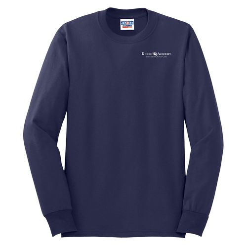 Unisex 50/50 Long Sleeve T-Shirt - White Imprint (KA-29LS-W) image thumbnail