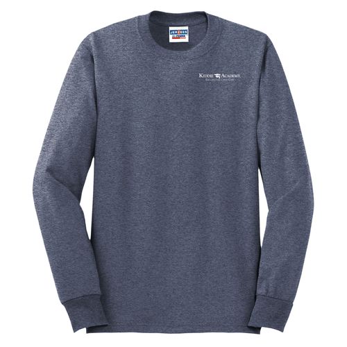 Unisex 50/50 Long Sleeve T-Shirt - White Imprint (KA-29LS-W) image thumbnail