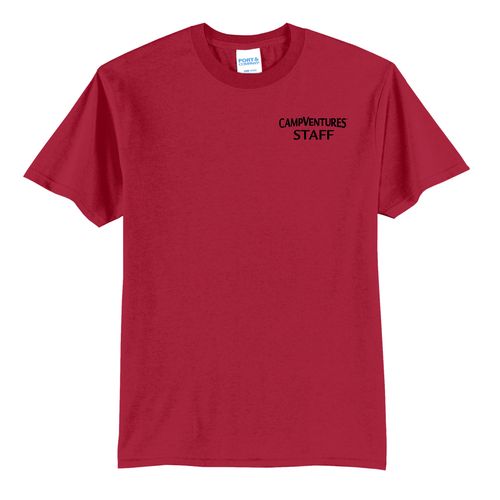 CampVentures Adult Staff T-Shirt - Black Imprint (KA-PC55-CVSTF-B) image thumbnail