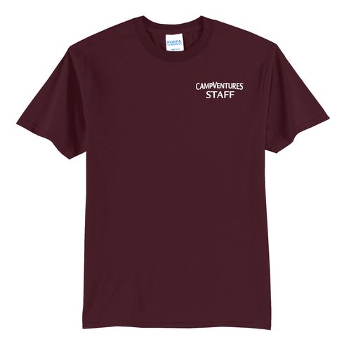 CampVentures Adult Staff T-Shirt - White Imprint (KA-PC55-CVSTF-W) image thumbnail