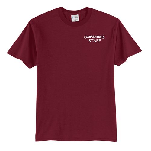 CampVentures Adult Staff T-Shirt - White Imprint (KA-PC55-CVSTF-W) image thumbnail