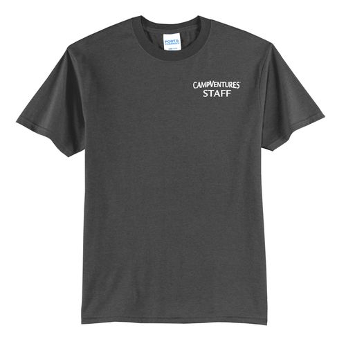 CampVentures Adult Staff T-Shirt - White Imprint (KA-PC55-CVSTF-W) image thumbnail