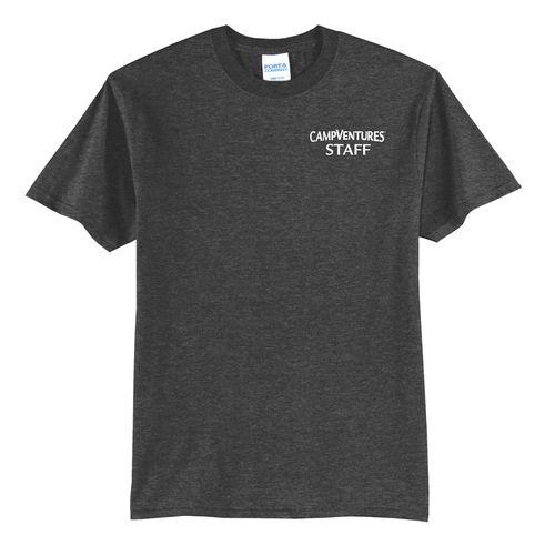 CampVentures Adult Staff T-Shirt - White Imprint (KA-PC55-CVSTF-W) image thumbnail