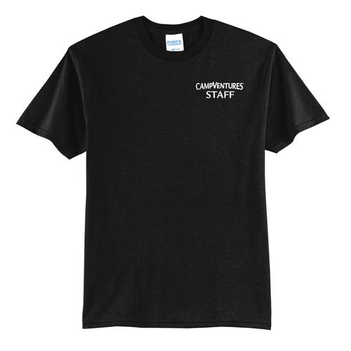 CampVentures Adult Staff T-Shirt - White Imprint (KA-PC55-CVSTF-W) image thumbnail