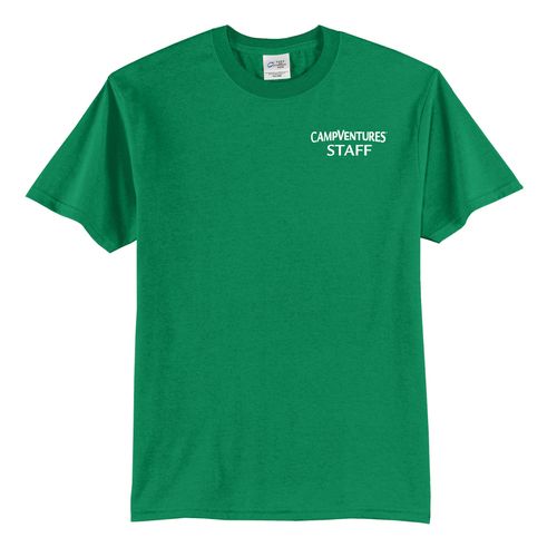 CampVentures Adult Staff T-Shirt - White Imprint (KA-PC55-CVSTF-W) image thumbnail