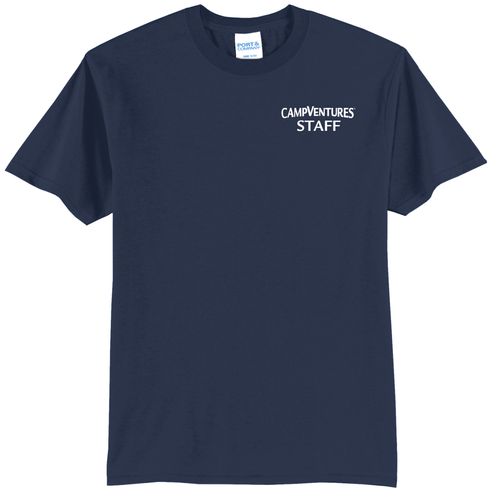 CampVentures Adult Staff T-Shirt - White Imprint (KA-PC55-CVSTF-W) image thumbnail
