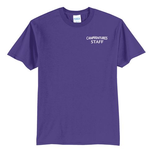 CampVentures Adult Staff T-Shirt - White Imprint (KA-PC55-CVSTF-W) image thumbnail