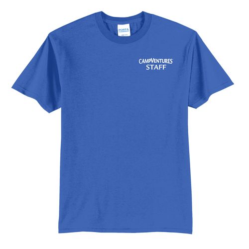 CampVentures Adult Staff T-Shirt - White Imprint (KA-PC55-CVSTF-W) image thumbnail