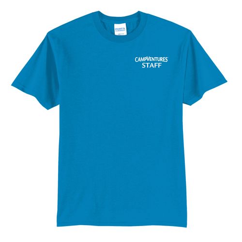 CampVentures Adult Staff T-Shirt - White Imprint (KA-PC55-CVSTF-W) image thumbnail